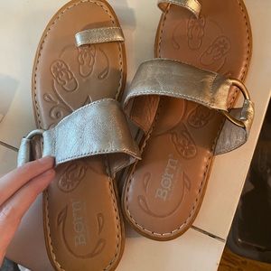 Born gold sandals